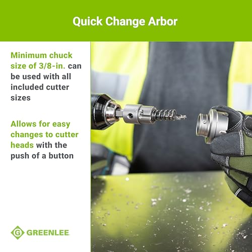 Lochschneider-Set, 6-teilig, Wolframkarbid