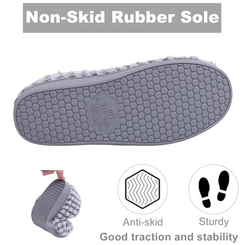 Image of Git-up Women Soft wide Slippers Memory Foam Closed Toed Diabetic Arthritis Edema House Slippers