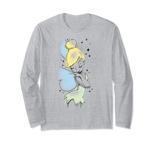 Disney Peter Pan Tinkerbell Airbrush Style Sketch Manche Longue