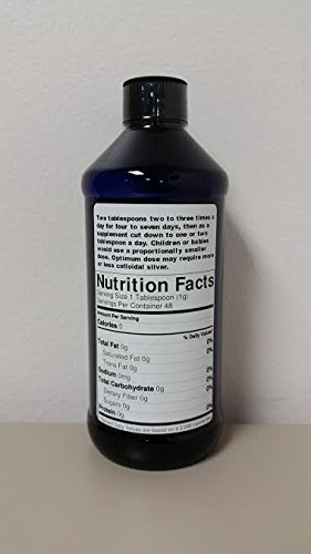 Nano Silver- Four 17 Oz Colloidal Silver Bottles - Liquid 68 Oz 20 Ppm - Colloidal Silver Mineral Supplement #TOP1