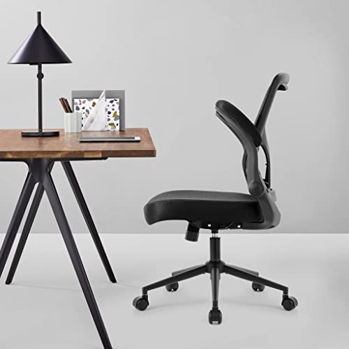 Sedia da Ufficio Ergonomica, Sedia da Scrivania in Rete Traspirante, Sedia Girevole con Braccioli Regolabili e Supporto Lombare, per Ufficio Studio, Nero - Sedia gaming - Immagine 1