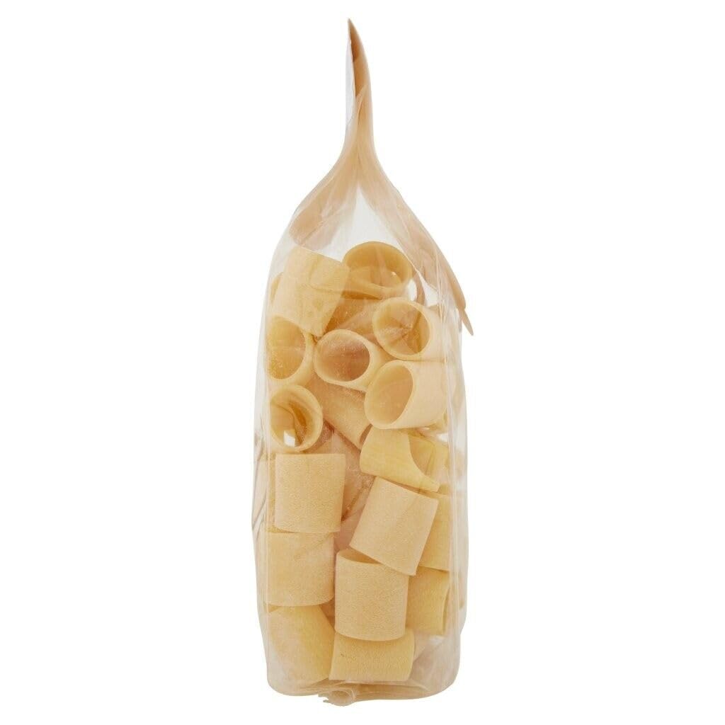 Pastificio Ferdinando II Mezzi Paccheri Lisci Pasta di Gragnano I.G.P. Lot de 6 pâtes à la semoule de blé dur, 500 g