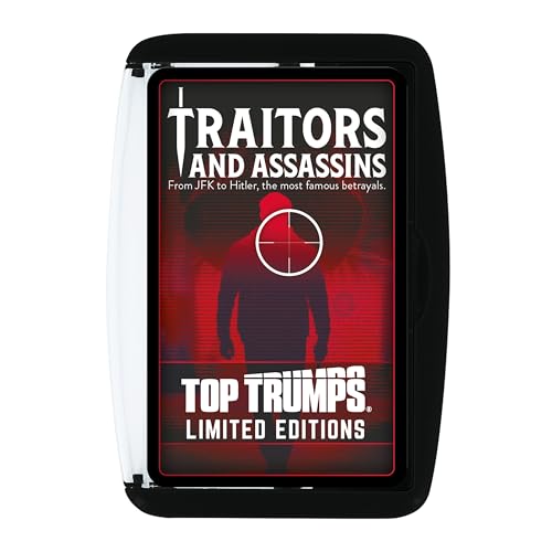 Top Trumps Traitors and Assassins Limited Edition Card Game | Fun Educational Travel Game for Kids, Teens & Families | Fast-Paced Party Play & Learning