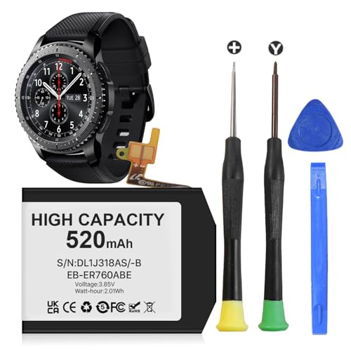 Batteria per Samsung Gear S3 Frontier, batteria di ricambio ad