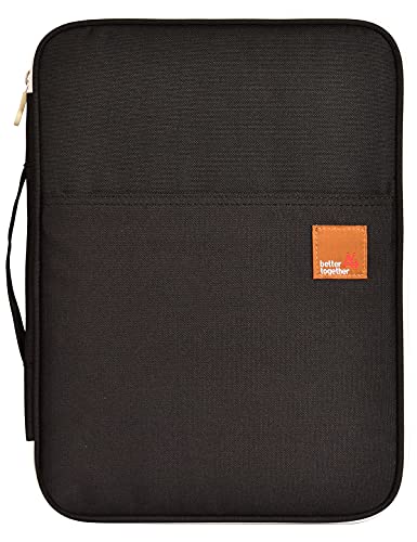 Lanola Universal A4 Document Bags Portfolio Organizer,Waterproof Business File Holder/Travel Gear Organizer/Electronics Accessories Bag/Document File Bag(Black)