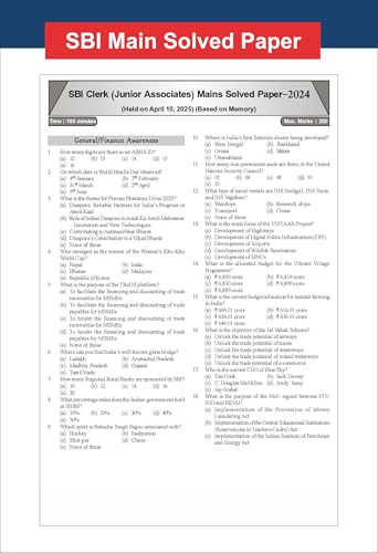 Image of Disha 21 Year-wise SBI Clerk Prelim & Main Exams Previous Year Solved Papers (2025 - 2009) 6th Edition | General Banking