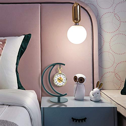 relógio Creative Algarismos romanos Relógio de mesa de um lado Decoração de cabeceira de quarto Reló