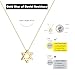 Inerney Dainty Gold Star of David Necklace for Women Non Tarnish, 14K Gold Plated Hypoallergenic Necklace, Adjustable Everyday Necklaces Jewelry Gift for Birthday, Anniversary, Wedding
