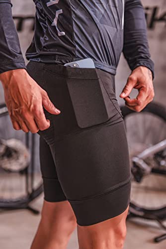 Conjunto de Ciclismo Masculino Camisa Equipe Repsol Bermuda Acolchoada Respirável Mtb (M)