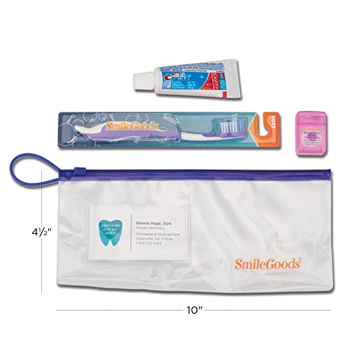 Smilegoods Child Dental Care Kit With Toothbrush, Toothpaste, And Floss, 72 Pack #TOP1