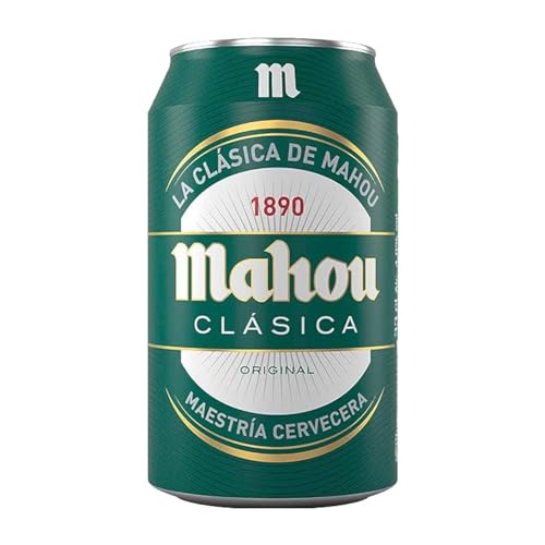 Cerveza Caja de 24 unidades Mahou Clásica Lata 33 cl