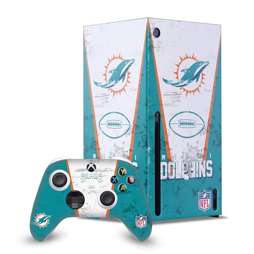 Skin Xbox Series X NFL Miami Dolphins enveloppement manette et console