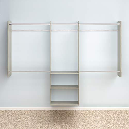 Easy Track RB1460CGON Deluxe Starter Closet Storage Wall Mounted