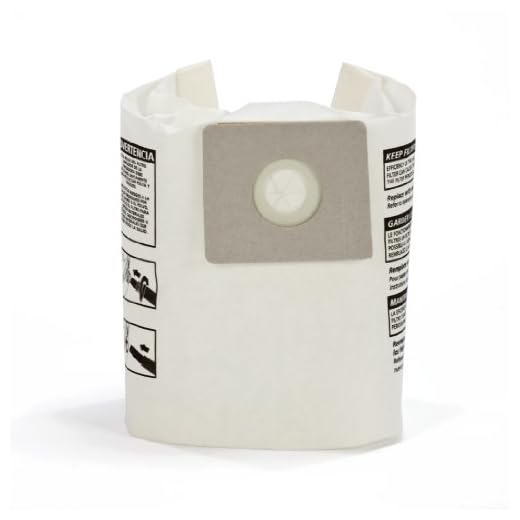 Shop-Vac 9066833, Disposable Filter Bags, All Around Collection Bags, Fits 2-2.5 Gallon Tanks, (3-Pack) , white