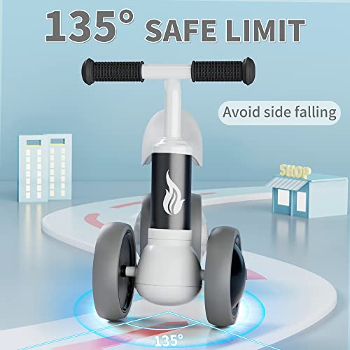 Cawhad Colorful Lighting Baby Balance Bike For 1-3 Year Old Boy And Girl Gift,10-36 Month Toddler Balance Bike,Colorful Lighting Rear Wheel Design, No Pedal 4 Silence Wheels,First Birthday Gifts. #TOP2