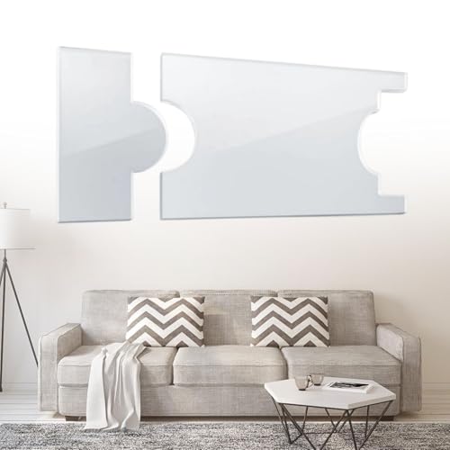 Protectores de pared acrílicos con almohadillas transparentes 5