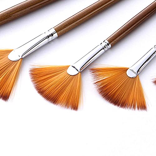 DealMux Kwastenset voor acrylverf, kunstenaarskwast, schilderkwast, gezichtskwast, kinderpenseel, penseel voor modellen… - Image 6