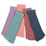 [GUGULUZA] 5本指ソックス レディース 五本指靴下 綿 通気性よい 可愛い色 綿 女性 レディース靴下 通年 通気防臭 5色セット (5色5足セットB)