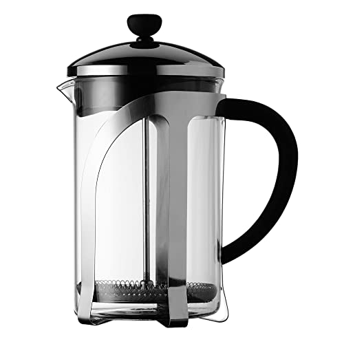 Safdie & Co. French Press Coffee Maker Percolator Pot,800ml Clear Superiour Glass,Insulated.Ideal...