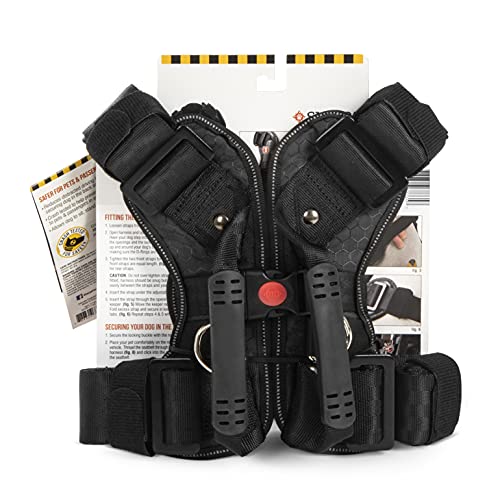 Sherpa Seatbelt Harness, Crash Tested Dog Harness, Adjustable, Multi-Purpose, Super Strong, Easy-To-Use, With No-Pull D Ring, Black, X-Large #TOP5