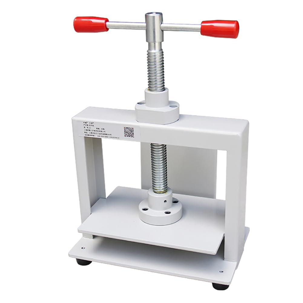 Macchina per pressatura per legatoria, macchina per pressatura carta piana A5/A4/A3, rilegatrice per impieghi gravosi 1500 kg di pressione, macchina per appiattimento manuale di libri, per libri fat