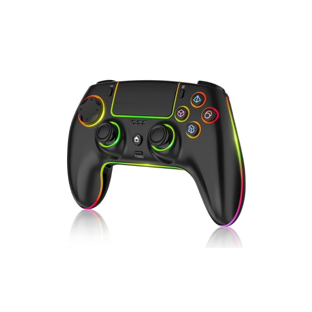 Kontorland Kablosuz RGB Işıklı Gamepad – PS4, PC, Switch, Android, iOS & Steam Deck Uyumlu
