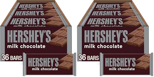 Image of HERSHEY'S Milk Chocolate Candy Bars, 1.55 oz (Pack of 72)