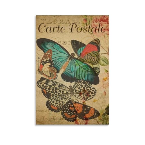 Carte postale by Émile-Allain Séguy Impression sur Toile Affiche Décoration Salon Mur Art Chambre Peinture Impression Murale Peinture Moderne Home Boy...