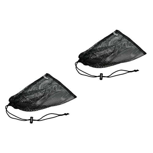 HEMOTON 1 Satz Netzbeutel Für Spielbälle Praktische Drawstring Aufbewahrungstaschen Für Tennis Golf Und Sandspielzeug 2 Stück