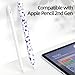 JOOSKO Cow Print Pencil Case for Apple Pencil 2nd Generation Case, Comfortable Grip, Side Thin Silicone Sleeve, Support Magnetic Attachment. (Lavender Purple)