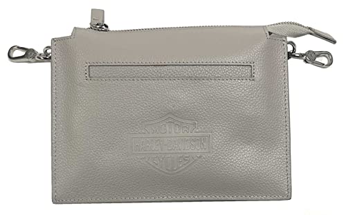 Harley-Davidson Women's Vixen Bar & Shield Leather Hip Bag w/Strap - Gray