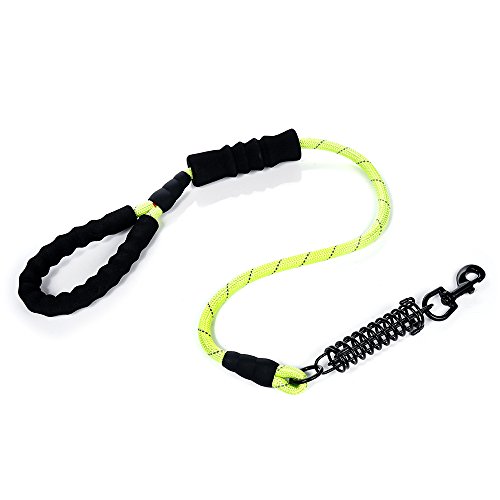 STXMALL Large Dog Leash Extremely Durable Premium Quality Dog Leash for Large Pet Strong Sturdy Comfortable and Reflective Dog Leash Rope for Running Hiking Training Walking Jogging Green L