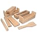 Produktbild Navaris Sushi Set DIY aus Holz - 8teiliges Sushi Maker Kit aus Buchenholz - Sushi Roller Form zum selber machen - natürlich schadstofffrei einfach
