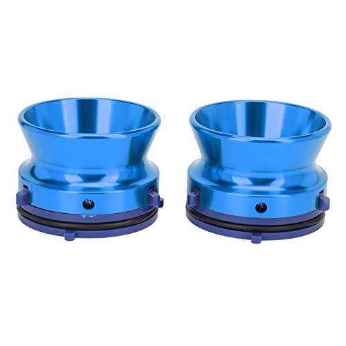 1 Pair Nab Hub Adapters Polished Aluminum Alloy ReVox 10in Reel to Reel Tape Opener Universal Charger for ReVox, for Akai, for Teac, etc, Reel to Reel Tapes. (Blue)