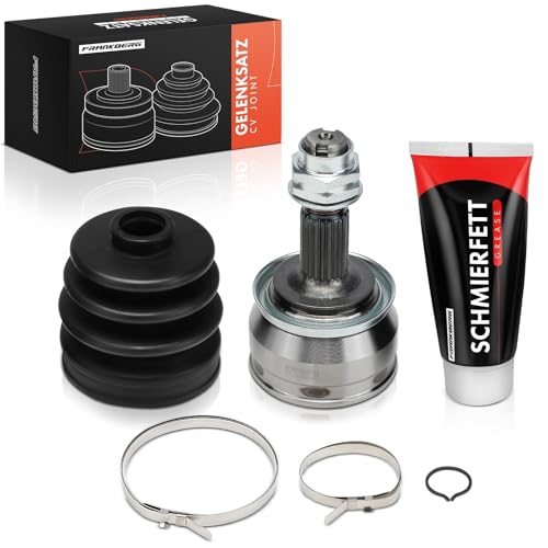Frankberg Joint Kit Drive Shaft Joint Kit Drive Shaft Front Axle Wheel Side Compatible with Punto 188 1.2L 2003-2012 Corsa D S07 1.0L 1.2L 2006-2014 Replace# 1603403