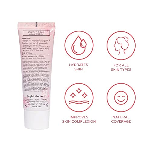 Purlisse Radiant Glow Illuminating Bb Cream Spf30 (Fair) Hydrating And Moisturizing Natural Organic Cruelty-Free Sulphate & Paraben Free For All Skin Even Sensitive Skin 1.4 Fl Oz (Tan) #TOP1