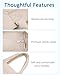 soewten Puffer Bag for Women Work with 15.6 inch Compartment, Large Travel Tote, Lightweight Quilted Tote Bag, Camel