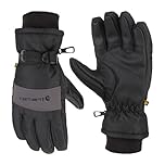 Carhartt Men's W.P. Waterproof Insulated Glove, Black, Large