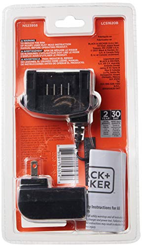Black+Decker 20V Max Lithium Battery Charger, Compatible With 12V And 20V Battery, Battery Sold Separately, Bare Tool Only (Lcs1620B) #TOP2