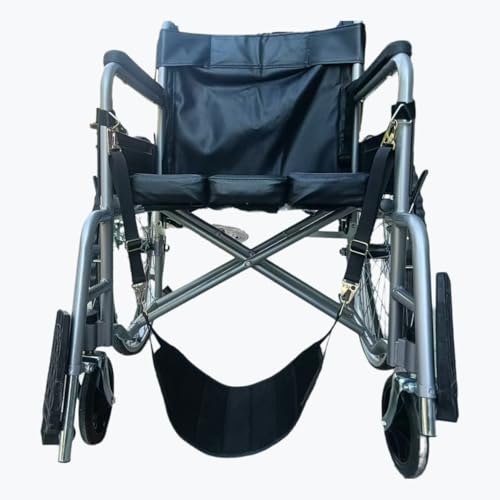 1 Set Wheelchair Foot Sling for Footrest Replacement Easy to Adjust Strap, Wheelchair Footrest Hammock, Adjustable Hanging, Disabled,Injured Patients,Pregnant Women,Wheelchair Leg Accessories(Black)