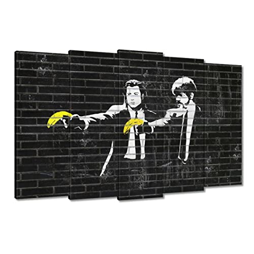 Toile Banksy Banane Fiction grand tableau pour habiller un grand mur