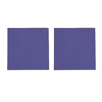 Hemobllo Cobalt Glass Sheet for Chemistry Experiment Supply Blue Glass Plate for Flame Test Observation and Laboratory Filtering 1.96 X 1.96 X 0.19 in 2 pcs