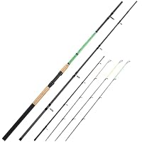Sougayilang 3-teilige Feeder- und Karpfenrute, Angelrute aus Kohlefaser, 11ft und 12ft, mit 3 Spitzen (S, M, L), Eva + Korkgriff, leichtes Design für das Karp Angeln von Süßwasserfischen-3.6