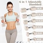 Adjustable Dumbbell Set,Adjustable Weight Dumbbells for Women/Men - Image 2