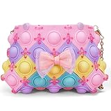  Trancis Bolso de bricolaje para niñas, bolso Pop It Fidget, juguetes interactivos para niños, juguetes Push Pop, a partir de 5 años
