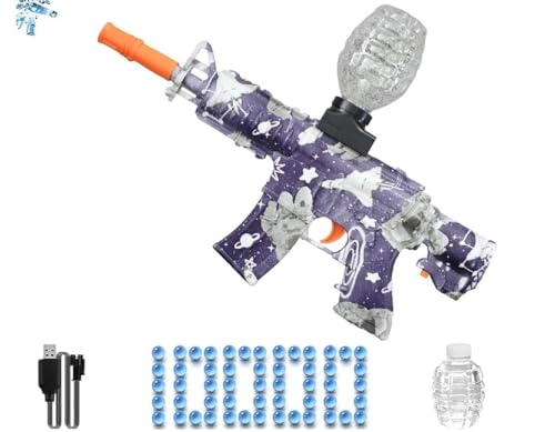 Gel Blasters, Electric M416 Gel Blaster with 10000 Rounds, Shooting Team Game Toys for Outdoor Activities, Gift for Adults Girls Boys Aged 14+ (Purple)