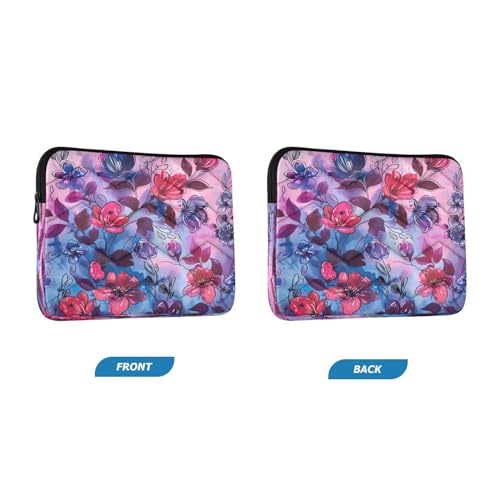 Funda para portátil 13-14 pulgadas impermeable floral miniatura 2