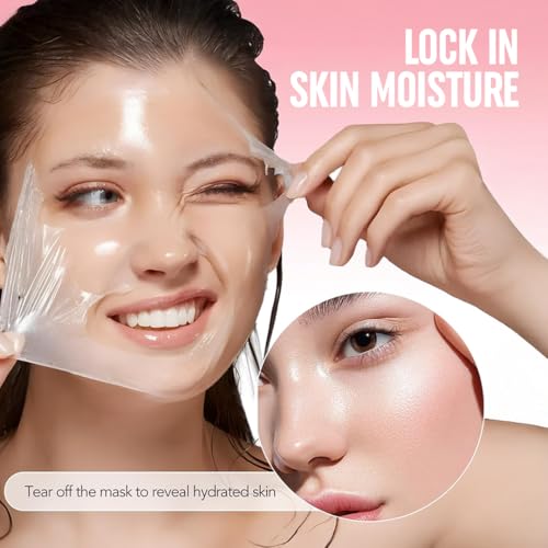 Image of Biocollagen Night Wrapping Mask with Real Collagen Peel Off Facial Mask For Glowing Skin, Deep Hydration, Anti-Aging, Korean Glass Skincare, Wrinkle Reduction, Face Pack For Women & Girls