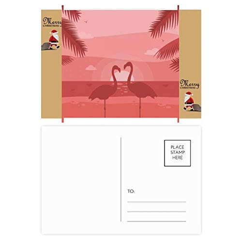 Cartes de remerciement flamants roses en papier épais haut de gamme lot de 20
