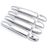 Türgriffe Kompatibel Mit Mazda2 Für DJ DL 2015 2016 2017 2018 2019 2020 Für Mazda3 Für BM BN 2014–2018 Chrom-Türgriffabdeckung, Zierleiste, Overlay-Formteil, Zubehör